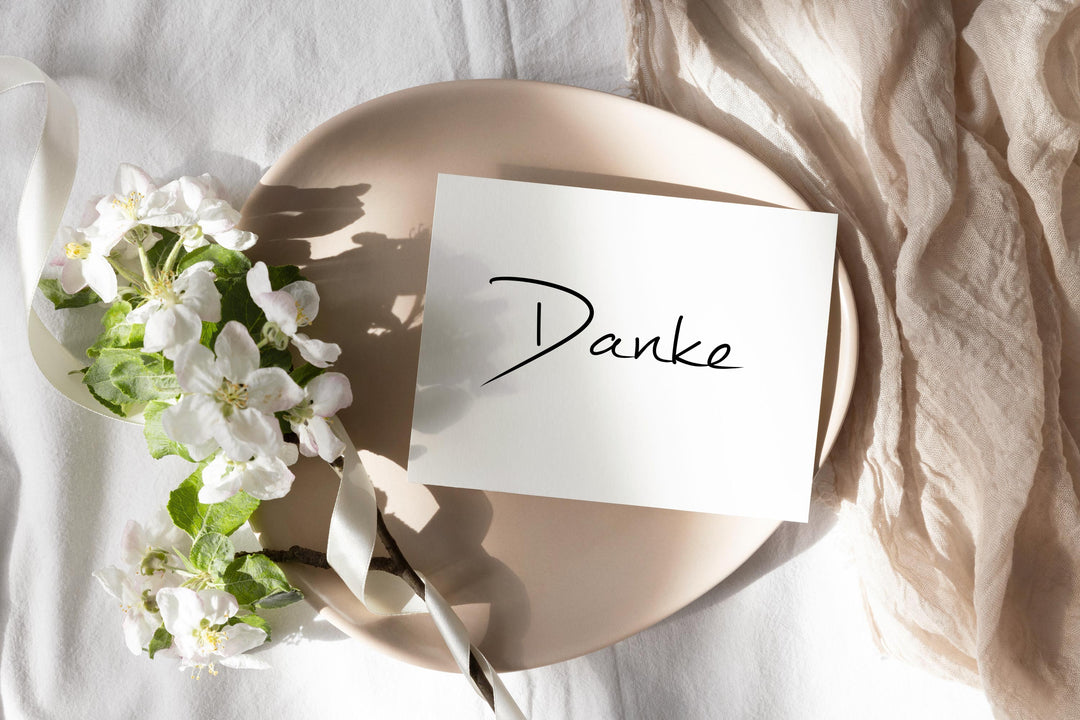 Karte Danke DIN A6 300g Karton, Grußkarte, Geschenkkarte, Postkarte - all-yours24