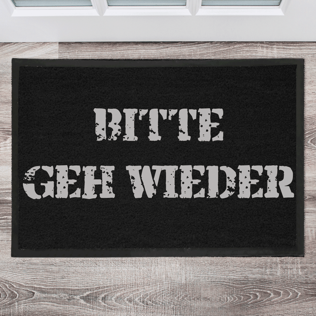Bitte geh wieder Fußmatte, Schmutzfangmatte, Fußmatte personalisiert, Türmatte, Personalisierte Fußmatte, Geschenk zum Einzug - all - yours24