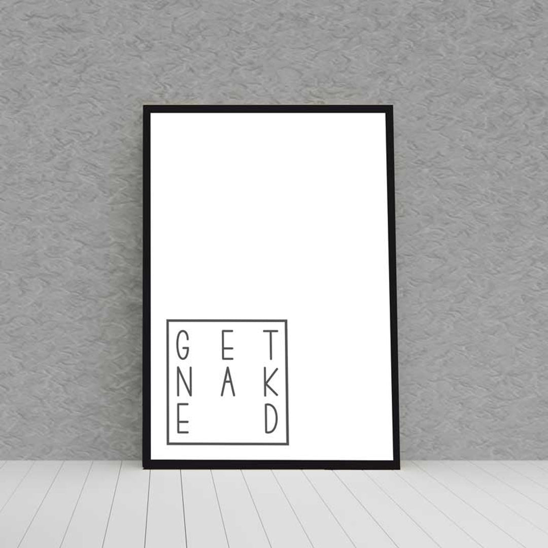 Kunstdruck Poster Bild GET NAKED