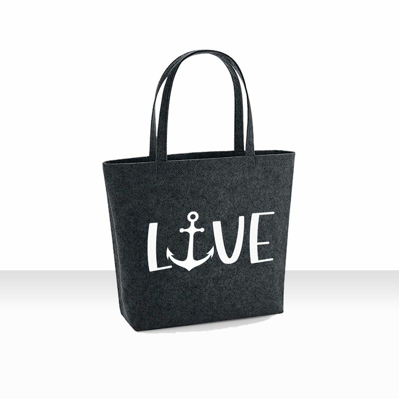 bedruckte Filzshopper 