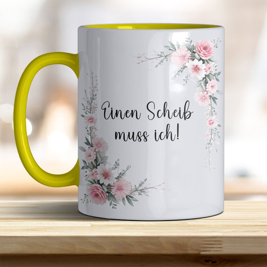 Einen Scheiß muss ich! Keramik - Kaffeebecher – Humorvoll & Hochwertig - all - yours24