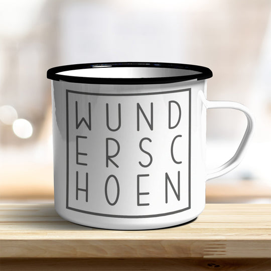 Emaille Becher wunderschön verschiedene Größen - all - yours24