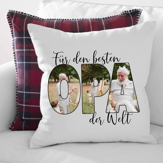 Für den Besten Opa der Welt Kissen mit Foto
