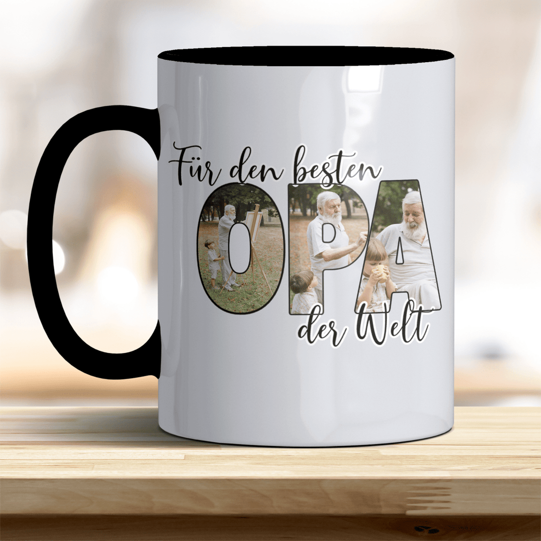 Für den Besten Opa der Welt Tasse mit Foto Keramik - all - yours24