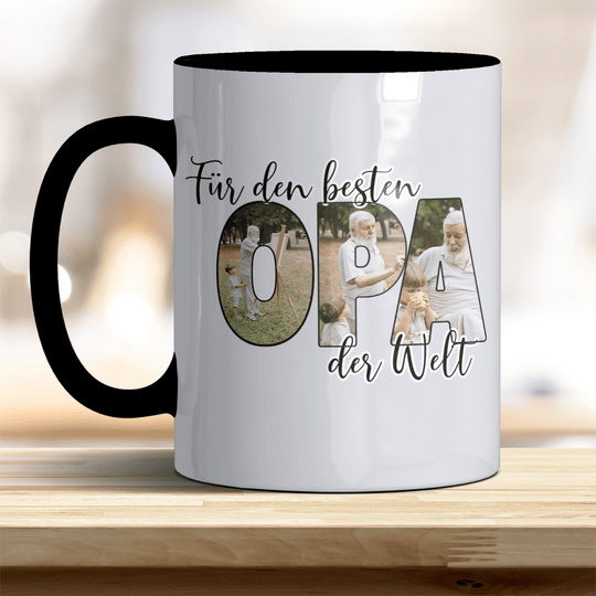 Für den Besten Opa der Welt Tasse mit Foto Keramik - all - yours24