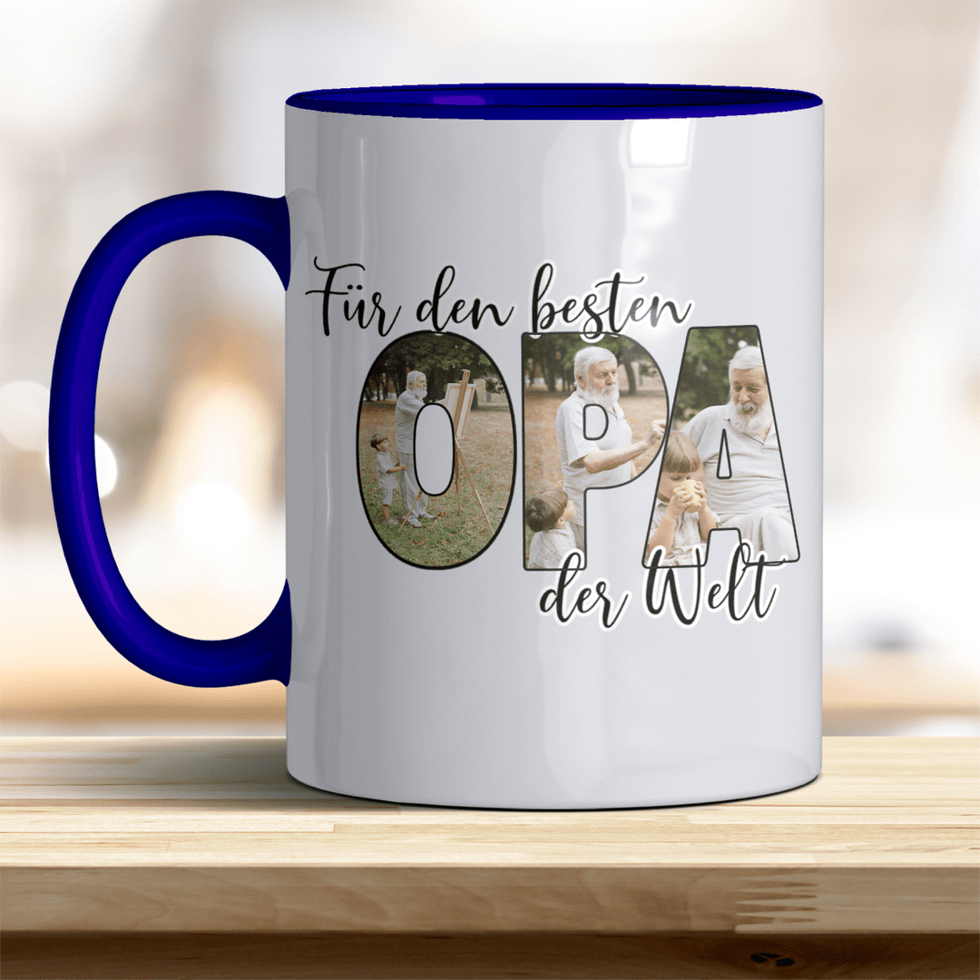 Für den Besten Opa der Welt Tasse mit Foto Keramik - all - yours24