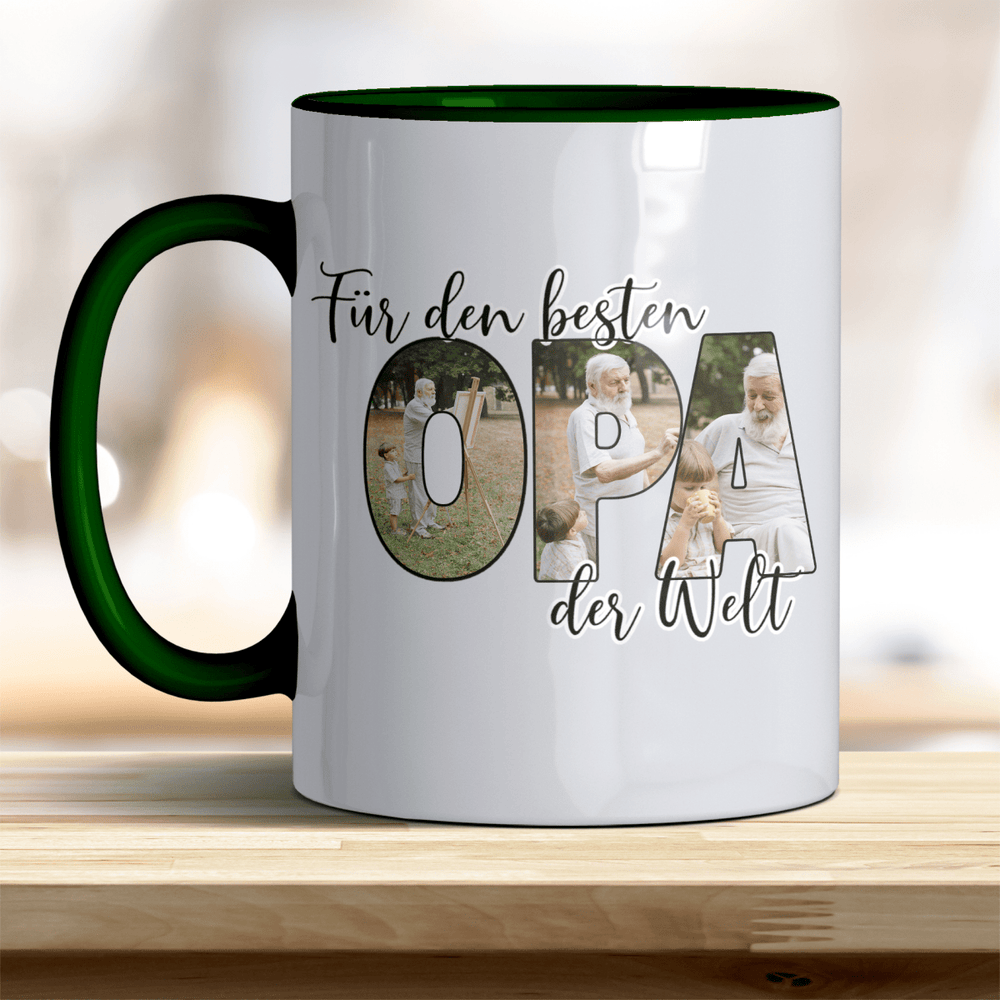 Für den Besten Opa der Welt Tasse mit Foto Keramik - all - yours24