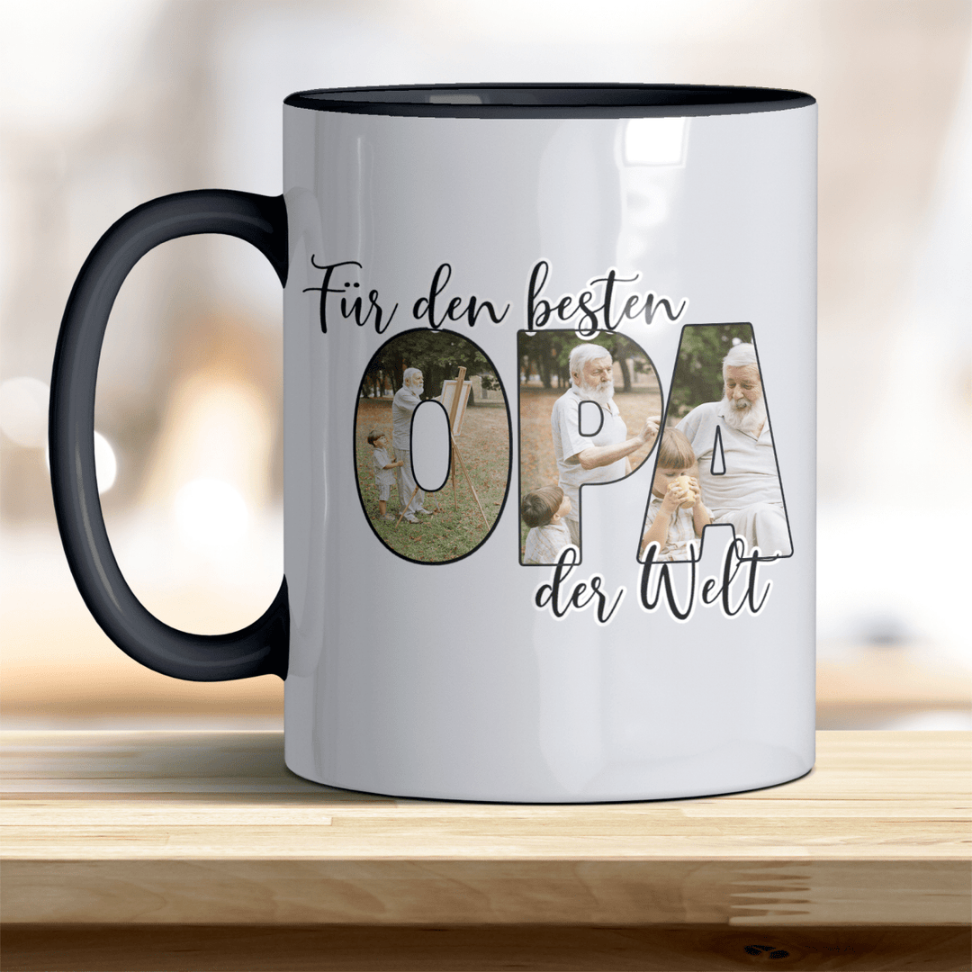 Für den Besten Opa der Welt Tasse mit Foto Keramik - all - yours24