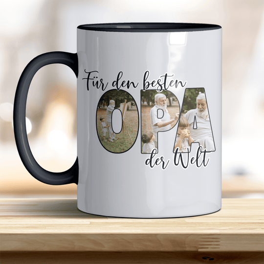 Für den Besten Opa der Welt Tasse mit Foto Keramik - all - yours24