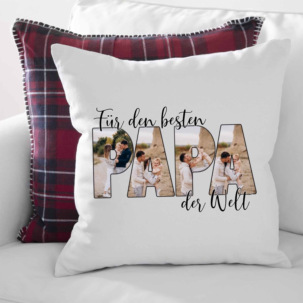 Für den Besten Papa der Welt Kissen mit Foto - all - yours24