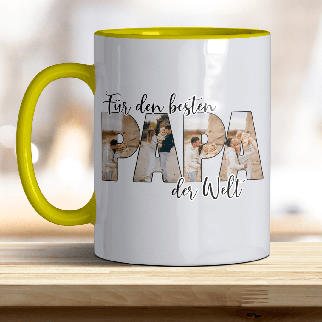 Für den Besten Papa der Welt Tasse mit Foto Keramik - all - yours24