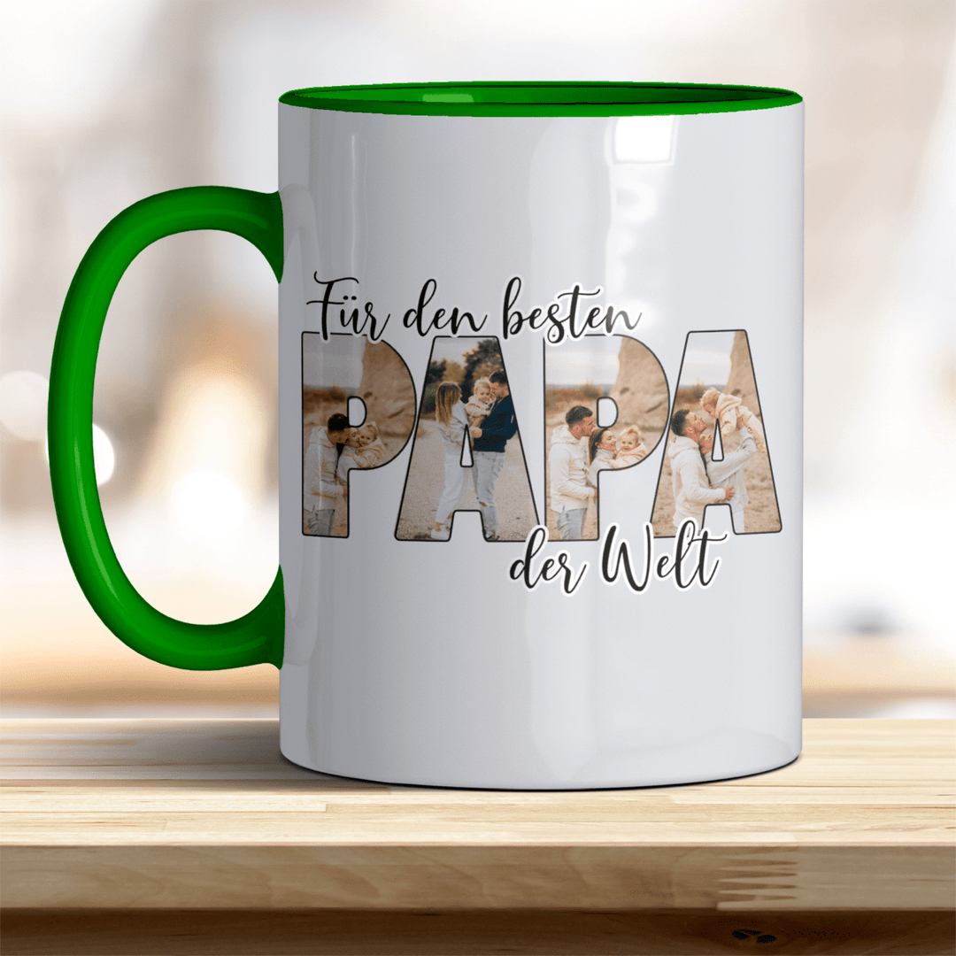 Für den Besten Papa der Welt Tasse mit Foto Keramik - all - yours24