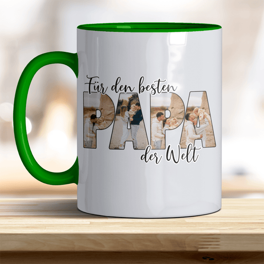 Für den Besten Papa der Welt Tasse mit Foto Keramik - all - yours24