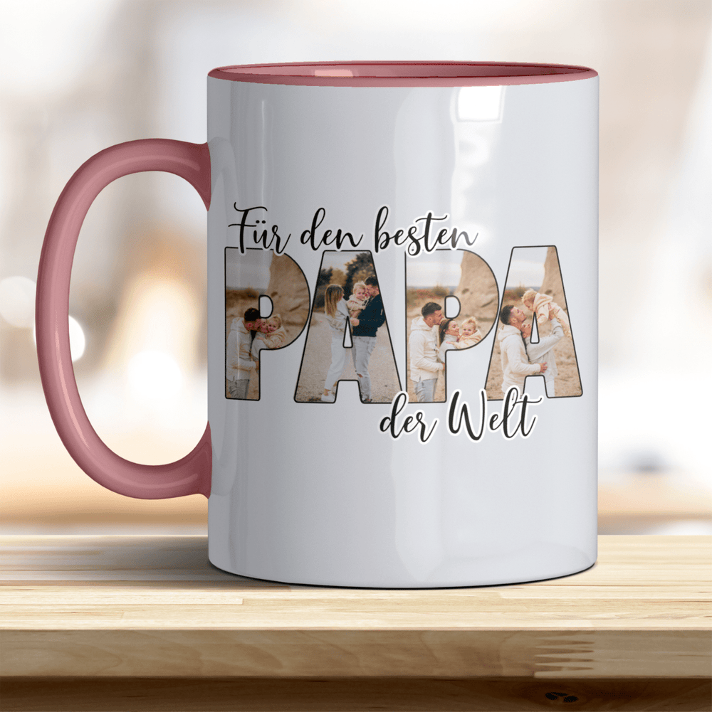 Für den Besten Papa der Welt Tasse mit Foto Keramik - all - yours24