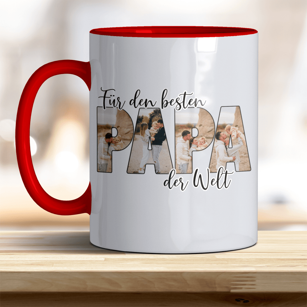 Für den Besten Papa der Welt Tasse mit Foto Keramik - all - yours24