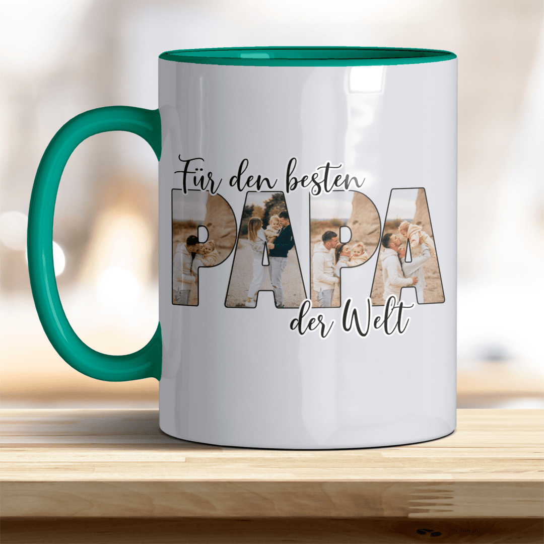 Für den Besten Papa der Welt Tasse mit Foto Keramik - all - yours24