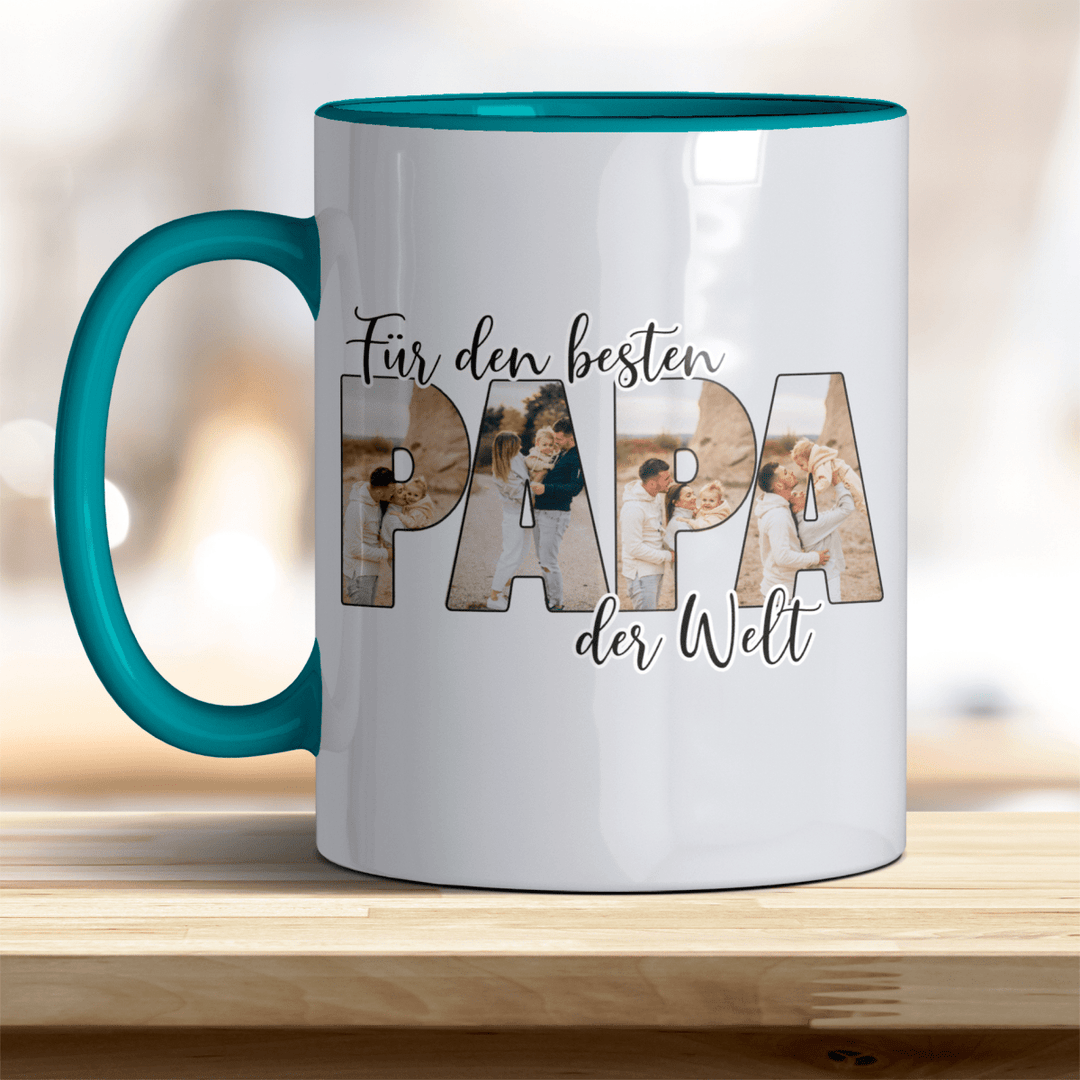 Für den Besten Papa der Welt Tasse mit Foto Keramik - all - yours24