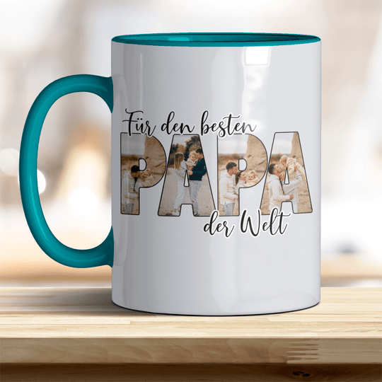 Für den Besten Papa der Welt Tasse mit Foto Keramik - all - yours24