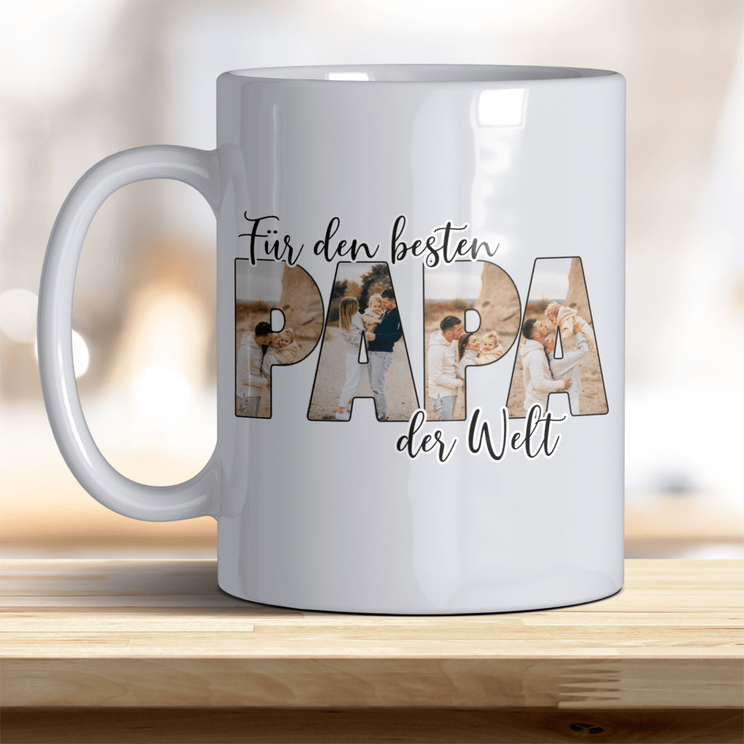 Für den Besten Papa der Welt Tasse mit Foto Keramik - all - yours24