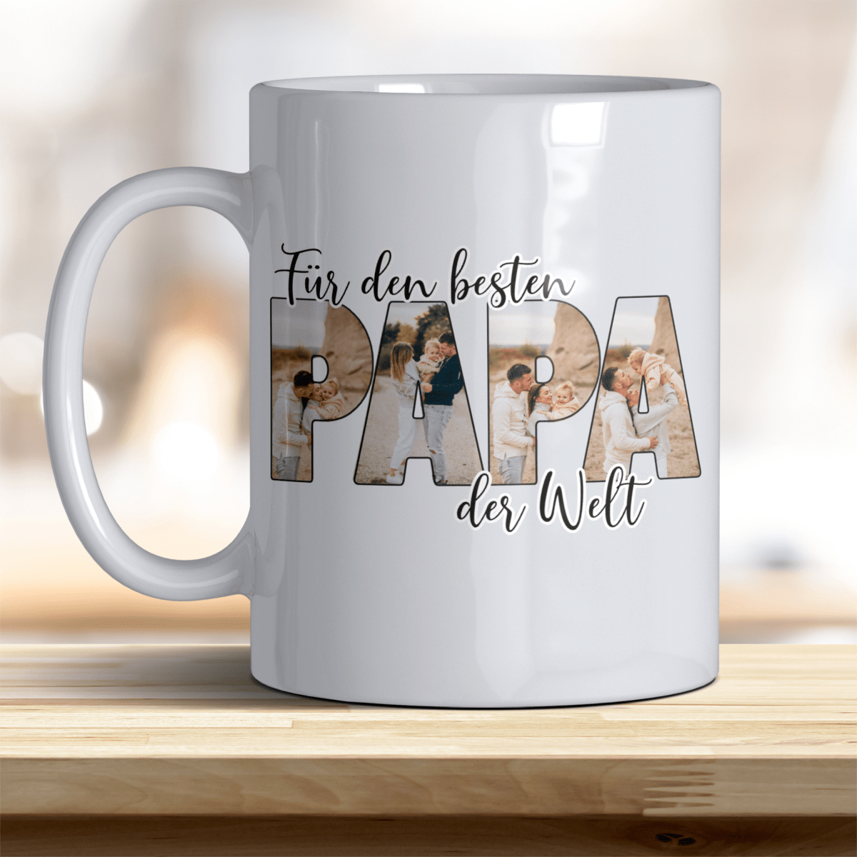 Für den Besten Papa der Welt Tasse mit Foto Keramik - all - yours24