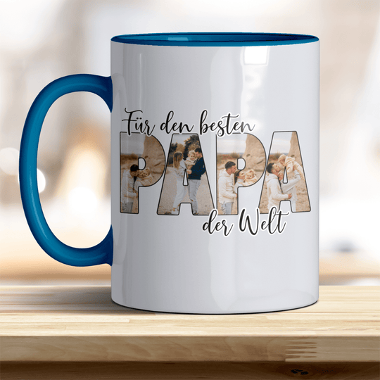 Für den Besten Papa der Welt Tasse mit Foto Keramik - all - yours24