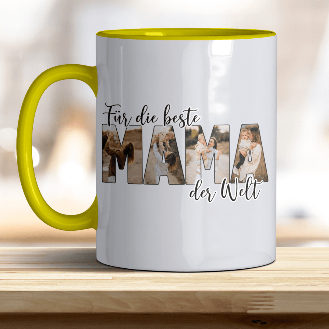 Für die Beste Mama der Welt Tasse mit Foto Keramik - all - yours24