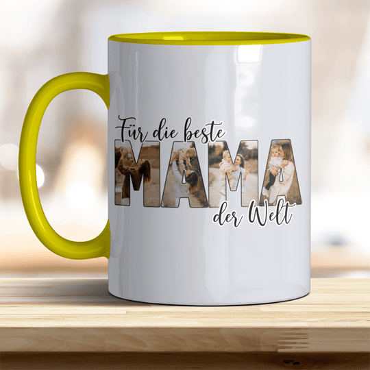 Für die Beste Mama der Welt Tasse mit Foto Keramik - all - yours24