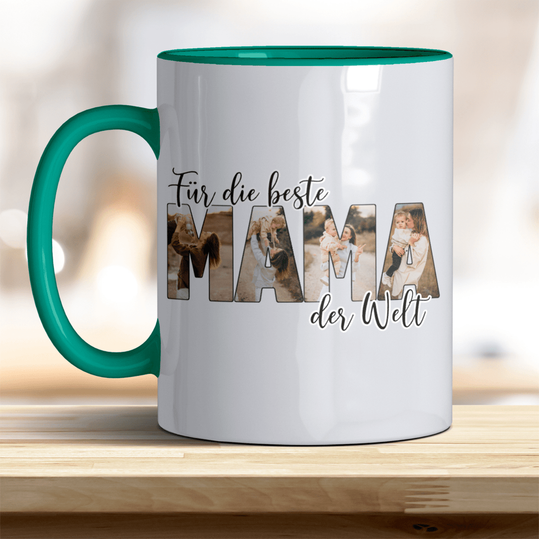 Für die Beste Mama der Welt Tasse mit Foto Keramik - all - yours24