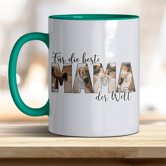 Für die Beste Mama der Welt Tasse mit Foto Keramik - all - yours24