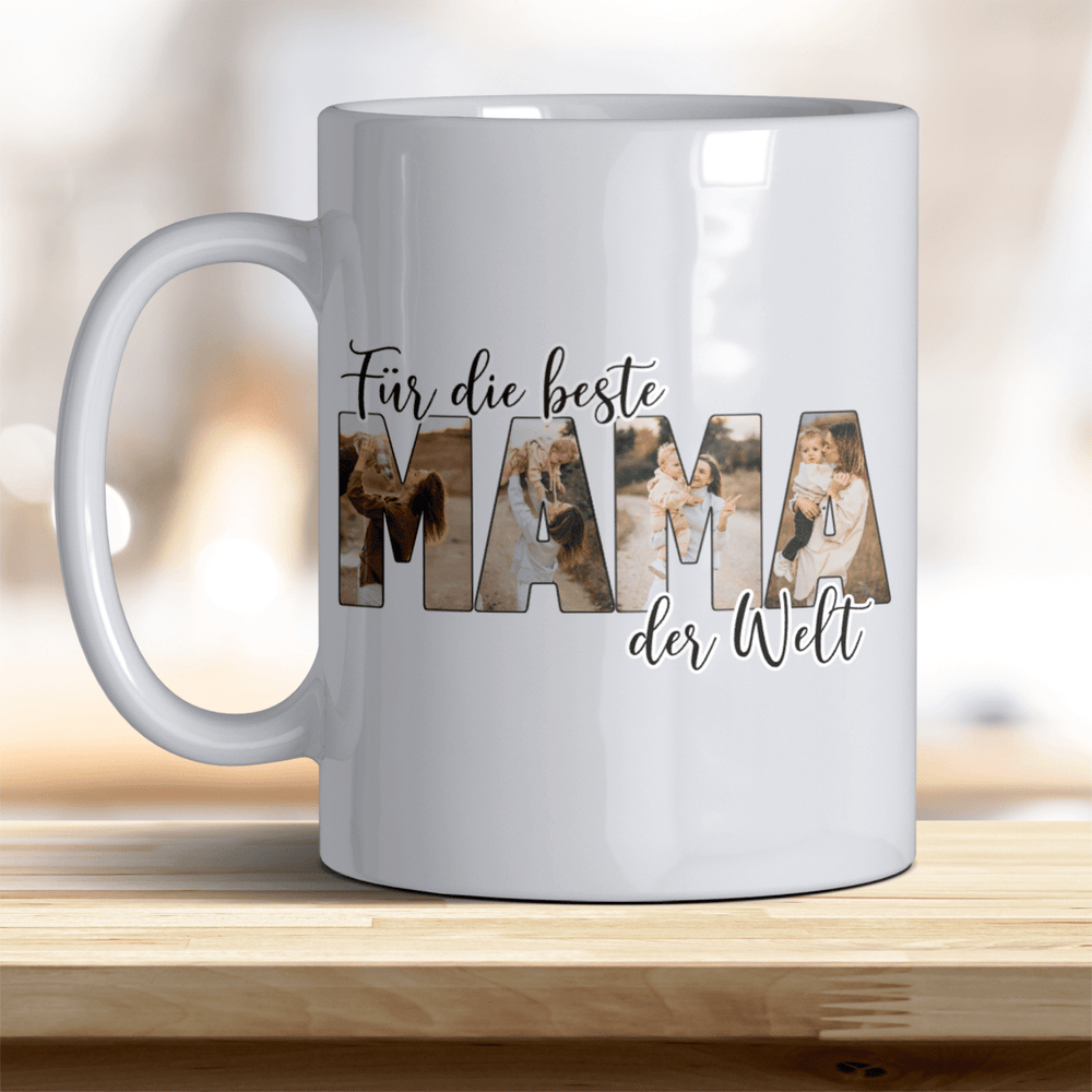 Für die Beste Mama der Welt Tasse mit Foto Keramik - all - yours24
