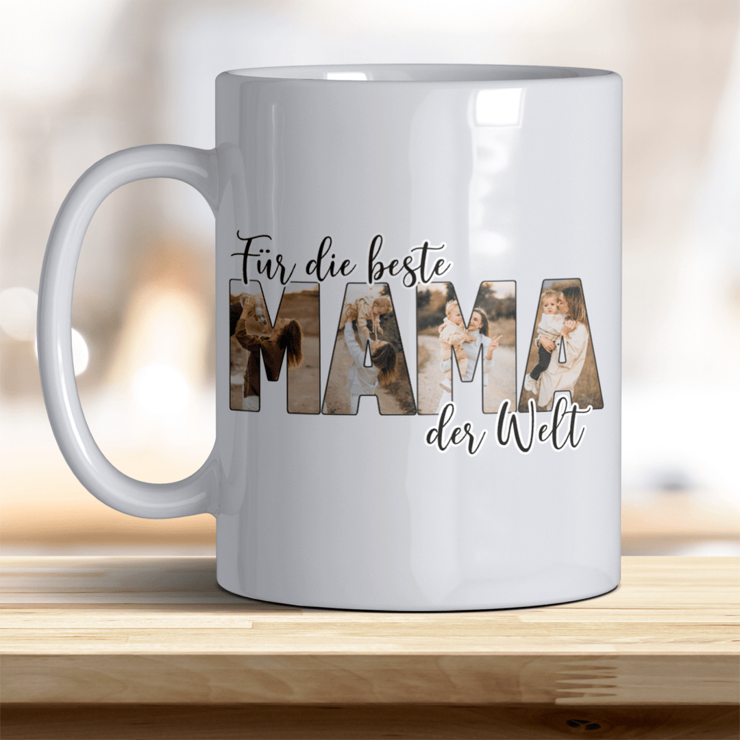 Für die Beste Mama der Welt Tasse mit Foto Keramik - all - yours24