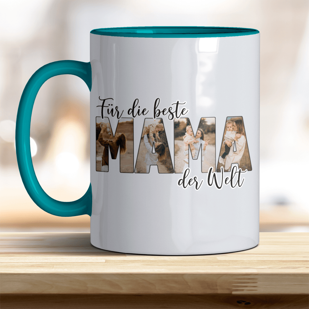 Für die Beste Mama der Welt Tasse mit Foto Keramik - all - yours24