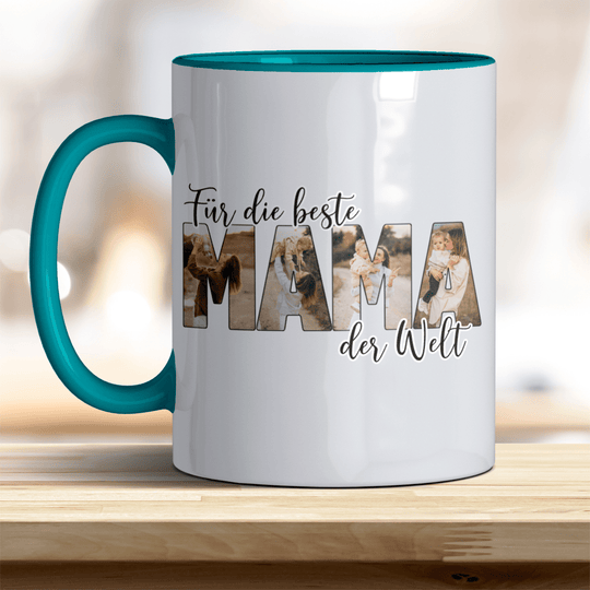 Für die Beste Mama der Welt Tasse mit Foto Keramik - all - yours24