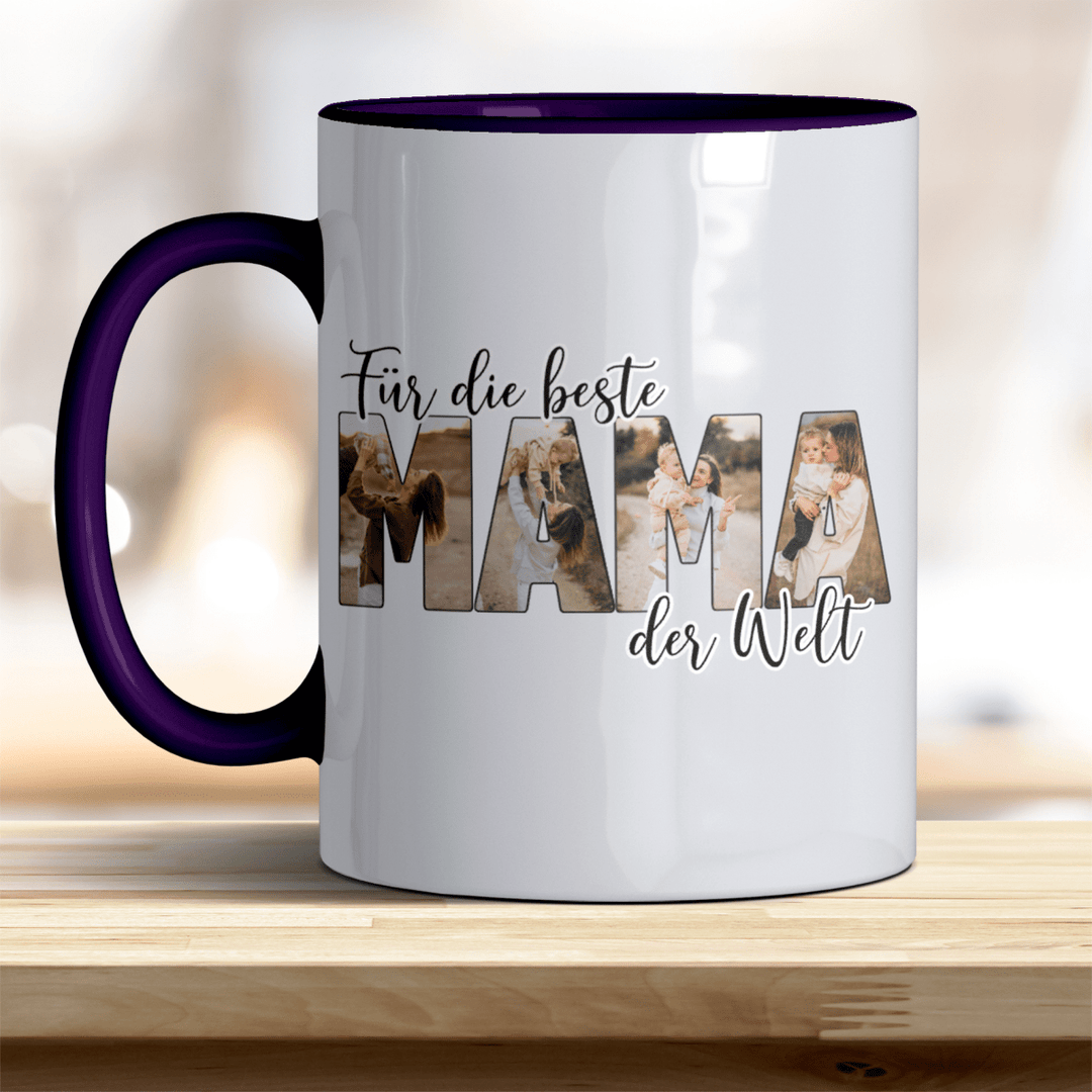 Für die Beste Mama der Welt Tasse mit Foto Keramik - all - yours24