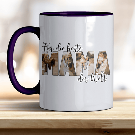 Für die Beste Mama der Welt Tasse mit Foto Keramik - all - yours24