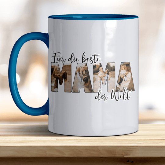 Für die Beste Mama der Welt Tasse mit Foto Keramik - all - yours24
