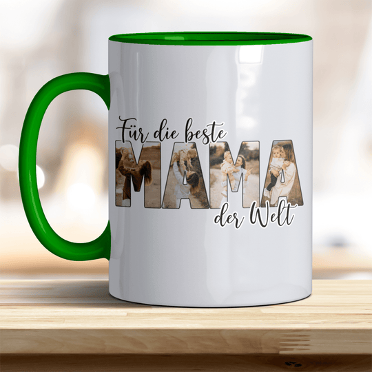 Für die Beste Mama der Welt Tasse mit Foto Keramik - all - yours24