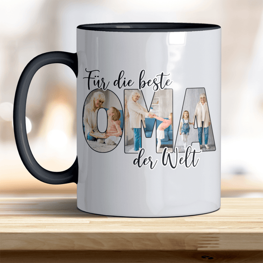Für die Beste Oma der Welt Tasse mit Foto Keramik - all - yours24