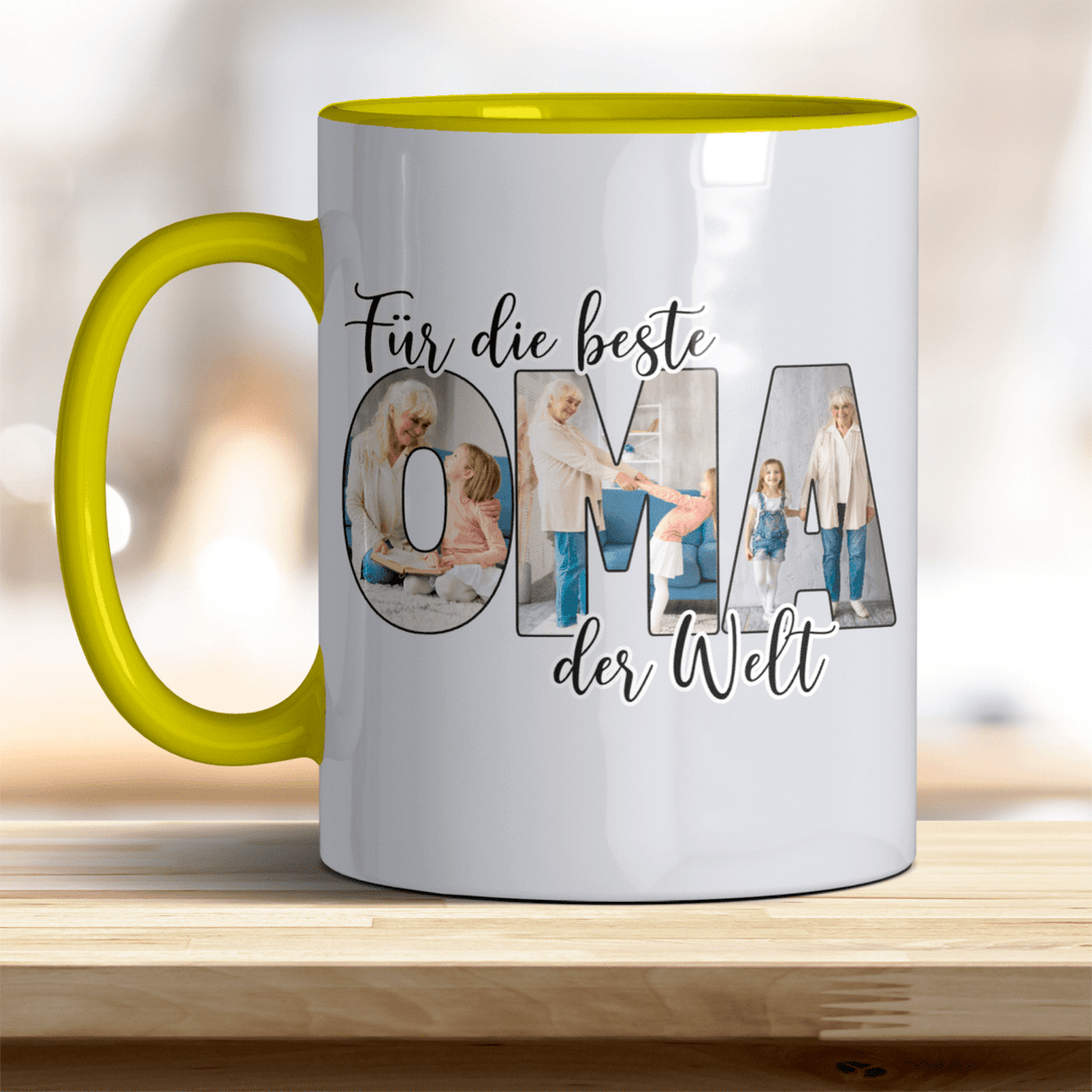Für die Beste Oma der Welt Tasse mit Foto Keramik - all - yours24