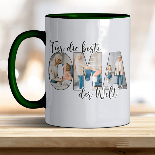 Für die Beste Oma der Welt Tasse mit Foto Keramik - all - yours24