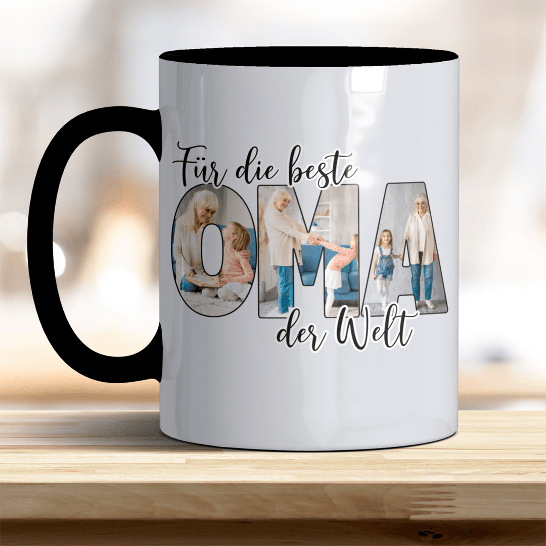 Für die Beste Oma der Welt Tasse mit Foto Keramik - all - yours24
