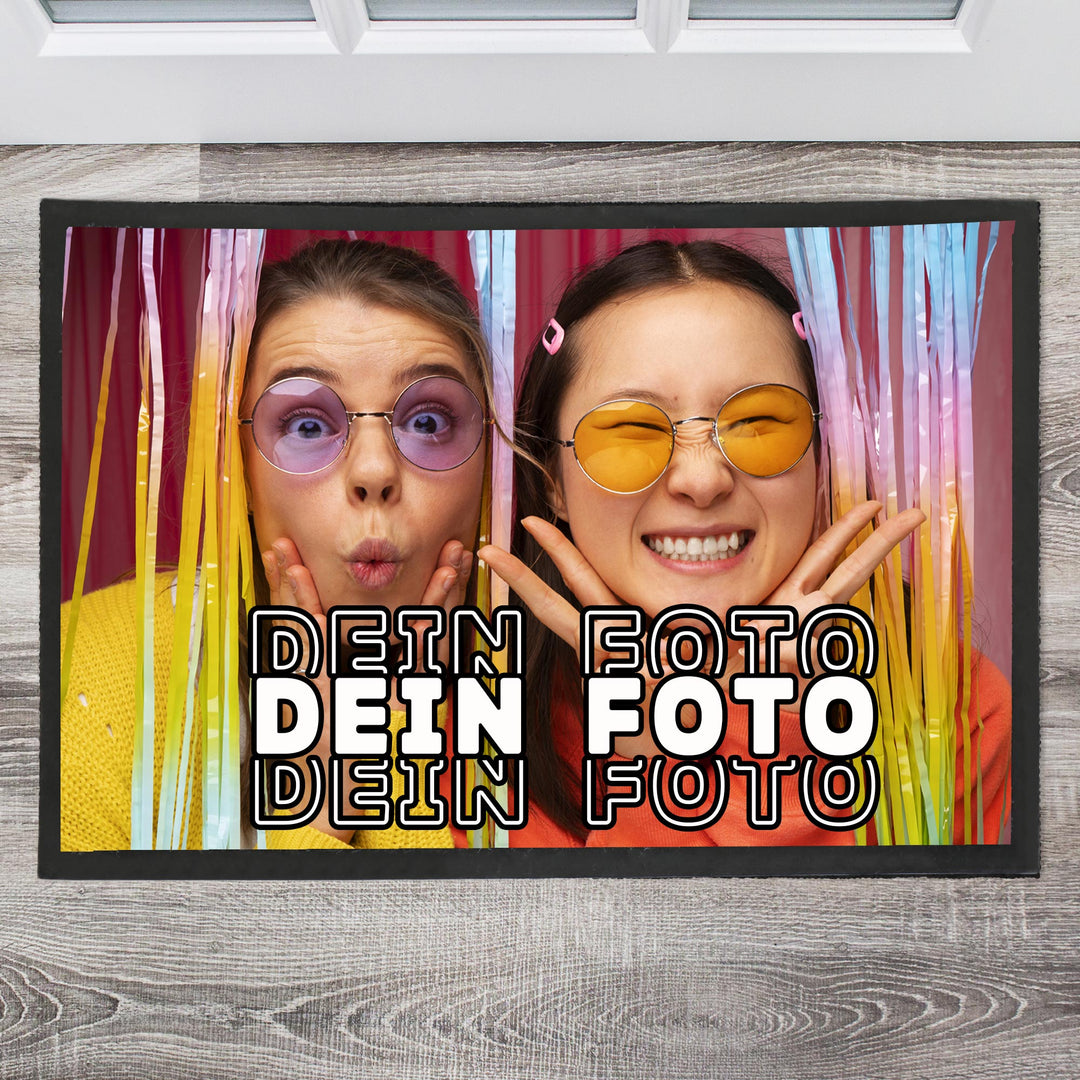 Fußmatte personalisiert mit Foto, Schmutzfangmatte, Türmatte, personalisierte Fussmatte, Geschenk zum Einzug - all - yours24