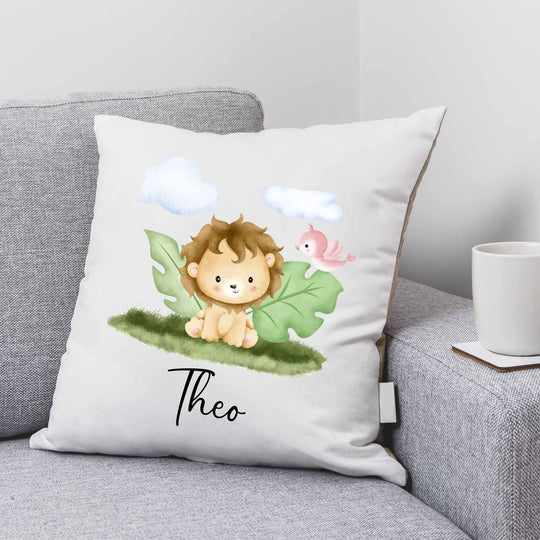 Geschenkidee Kuscheliges Kissen mit süßem Löwe - all - yours24