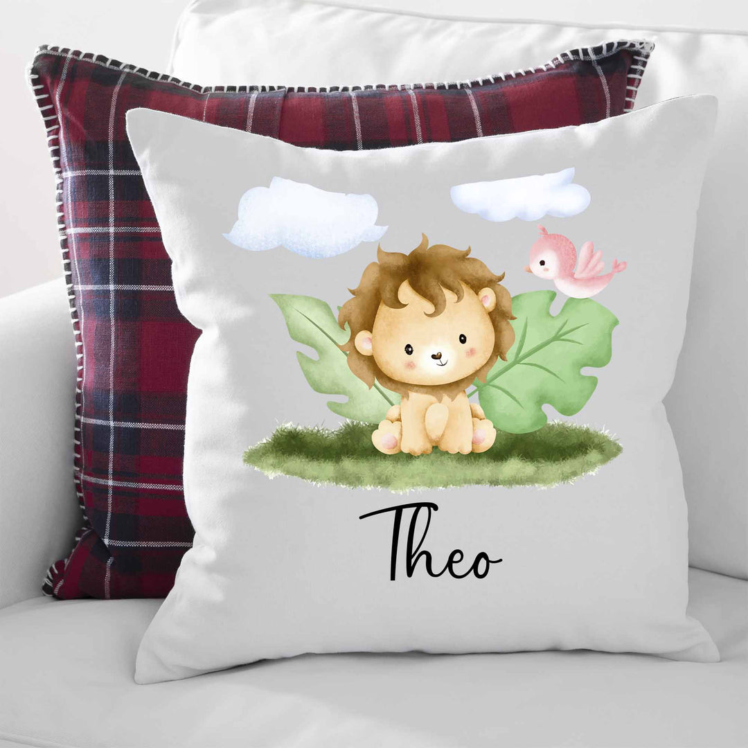 Geschenkidee Kuscheliges Kissen mit süßem Löwe - all - yours24