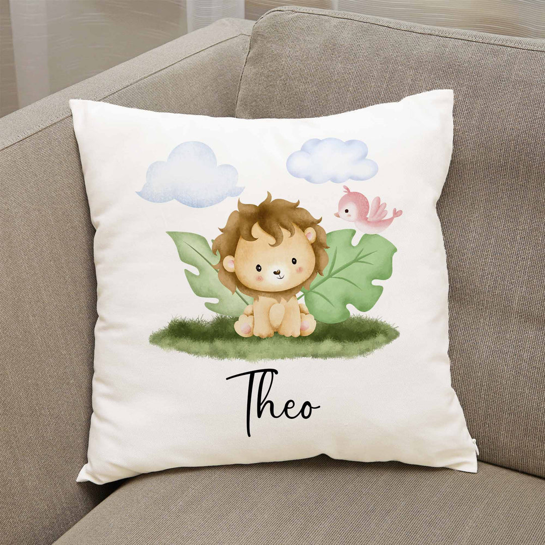 Geschenkidee Kuscheliges Kissen mit süßem Löwe - all - yours24