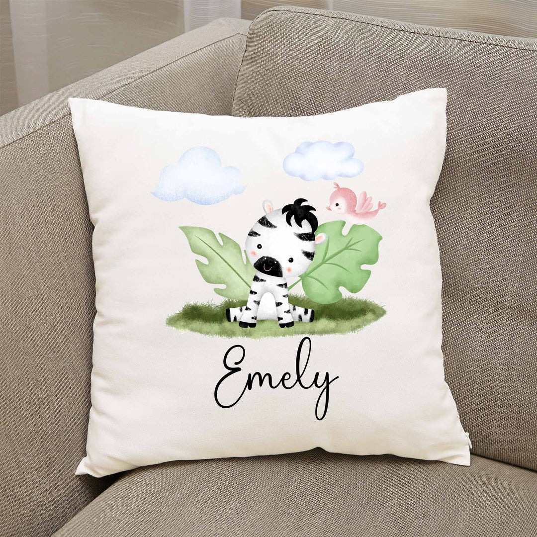 Geschenkidee Kuscheliges Kissen mit süßes Zebra - all - yours24