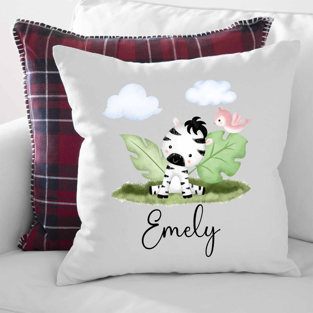 Geschenkidee Kuscheliges Kissen mit süßes Zebra - all - yours24