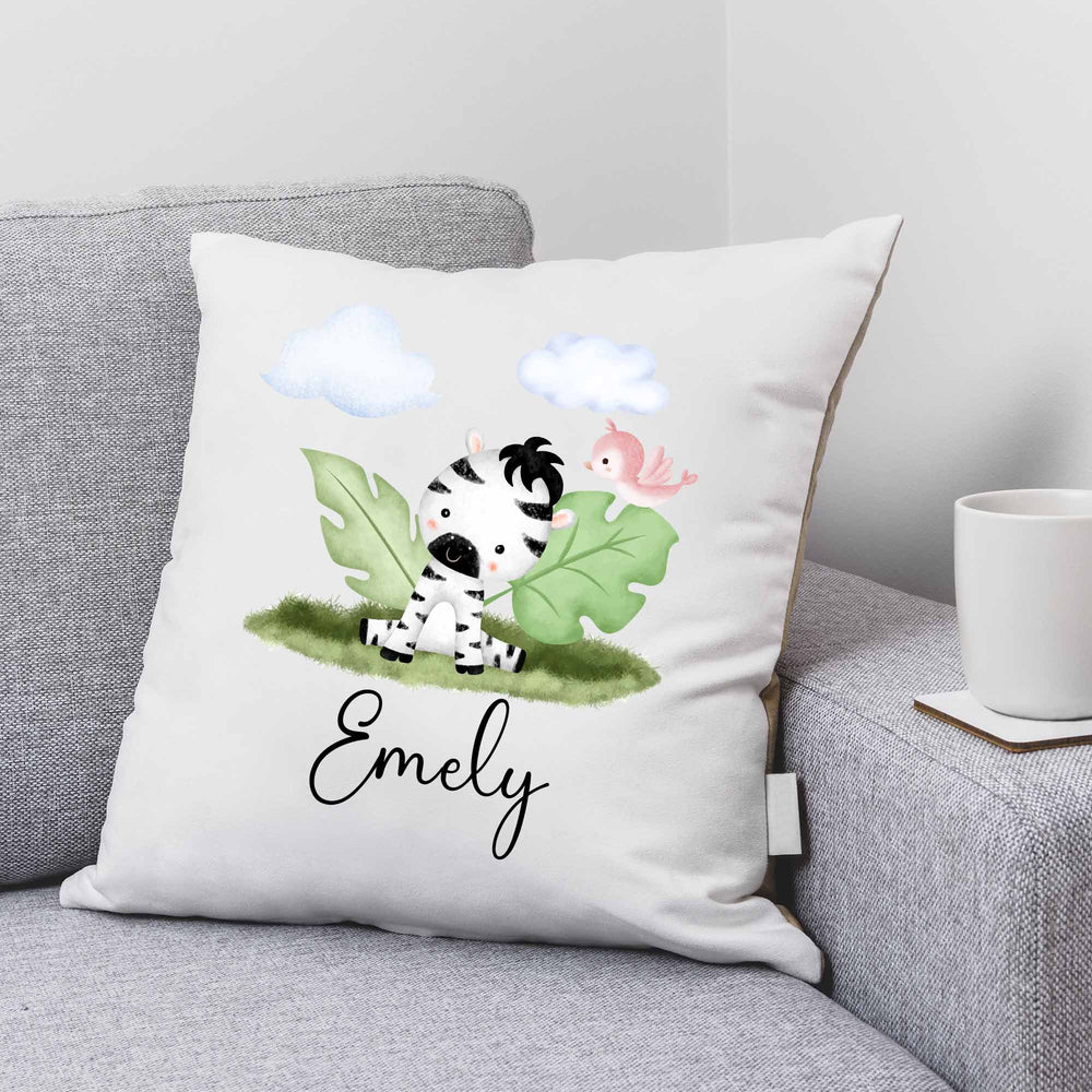 Geschenkidee Kuscheliges Kissen mit süßes Zebra - all - yours24