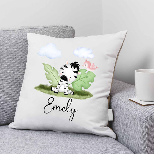 Geschenkidee Kuscheliges Kissen mit süßes Zebra - all - yours24