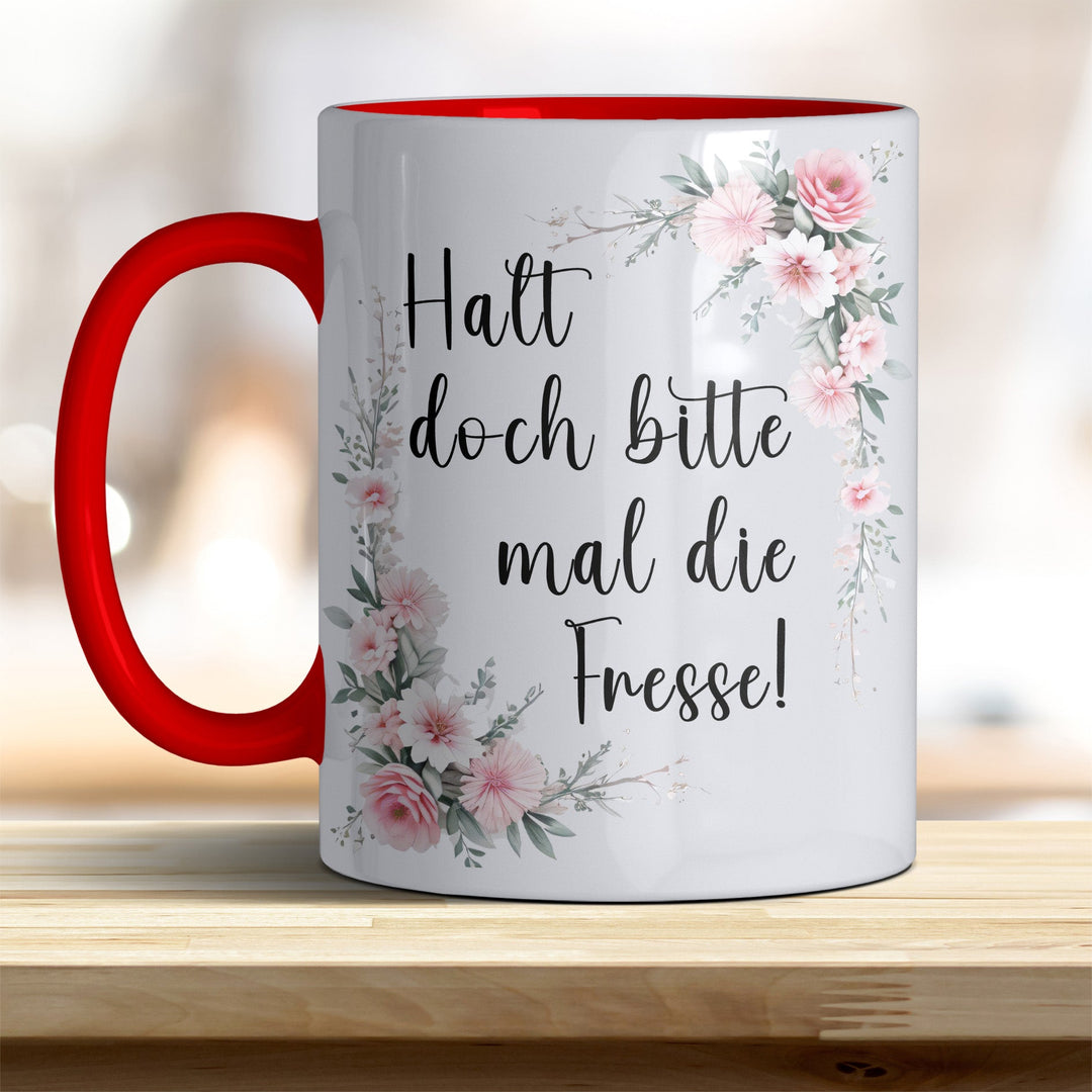 Halt doch bitte mal die Fresse: Keramik - Kaffeebecher – Humorvoll & Hochwertig - all - yours24
